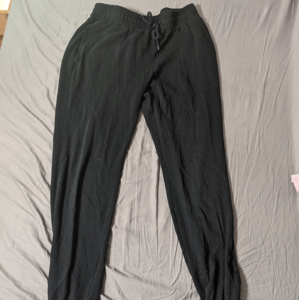 Black sweatpant joggers